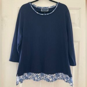 Karen Scott Womens Plus Top